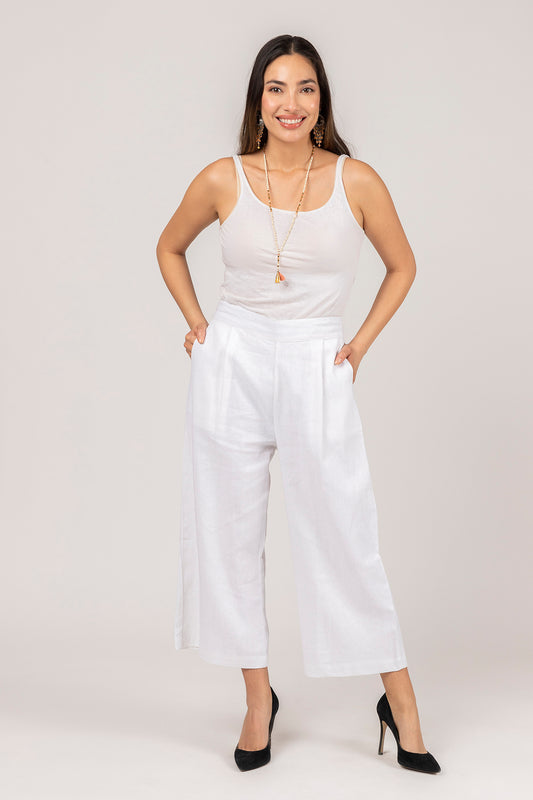 Cotton Wide leg Pocket Pant